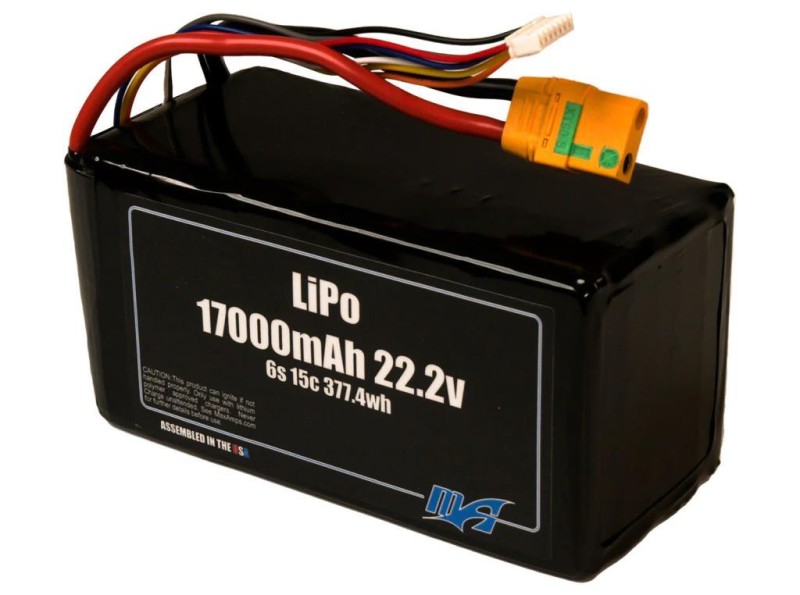 MaxAmps 17000 mAh 6S 15C 22.2v Smart Battery Lityum Polimer LiPo Batarya Pil