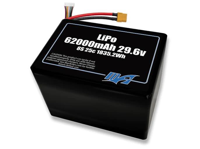 MaxAmps 62000 mAh 25C 8S 2P 29.6v Lityum Polimer LiPo Batarya Pil