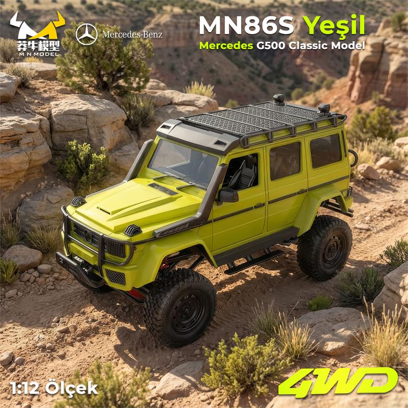 MN Model MN-86S Mercedes G500 4WD RC Crawler Uzaktan Kumandalı Araba Yeşil