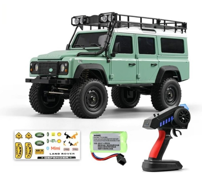 MN Model MN111 1/18 Land Rover Defender 110 4WD RC Crawler Uzaktan Kumandalı Araba Yeşil