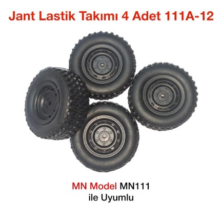 MN Model - MN Model MN111 İçin Jant Lastik Takımı 4 Adet 111A-12