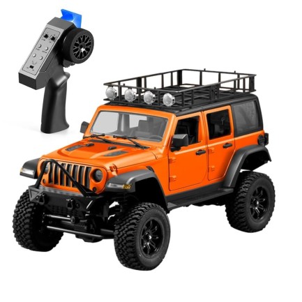 MN Model - MN Model MN128 1/12 Jeep Wrangler Rubicon 4WD RC Crawler Uzaktan Kumandalı Araba Turuncu (ÖN SİPARİŞ - 15AĞUSTOS)