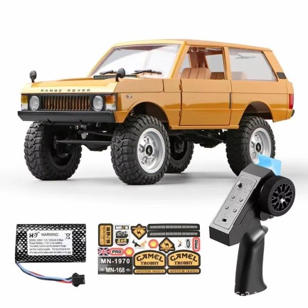 MN Model - MN Model MN168 1/12 Range Rover 1970 4WD RC Crawler Uzaktan Kumandalı Araba Sarı
