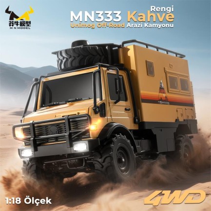 MN Model - MN Model MN333 Offroad RC Crawler Uzaktan Kumandalı Araba Kahverengi