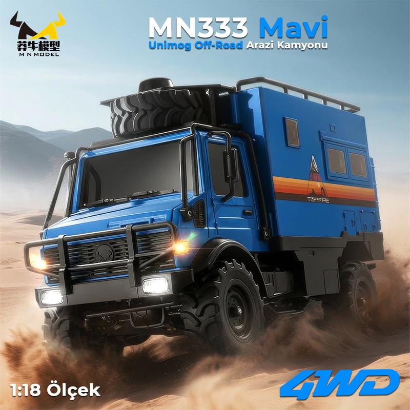 MN Model MN333 Offroad RC Crawler Uzaktan Kumandalı Araba Mavi