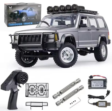 MN Model - MN Model MN78 1/12 Jeep Cherokee 4WD RC Uzaktan Kumandalı Araba Gümüş (ÖN SİPARİŞ - 15AĞUSTOS)