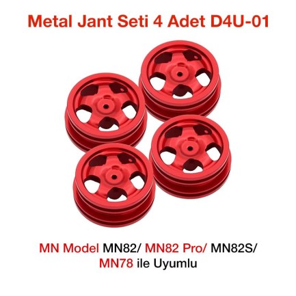 MN Model - MN Model MN82/82 Pro/MN82S/MN78 Metal Jant Seti 4 Adet D4U-01
