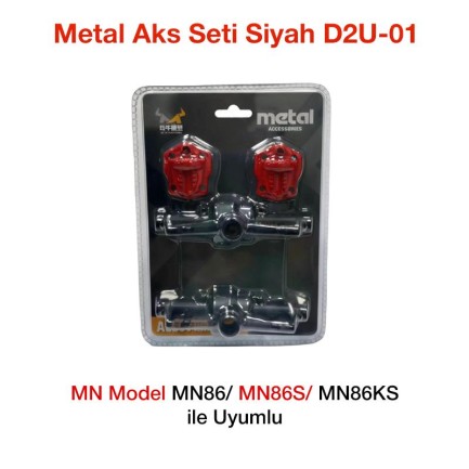 MN Model - MN Model MN86/MN86S/MN86KS Metal Aks Seti Siyah D2U-01