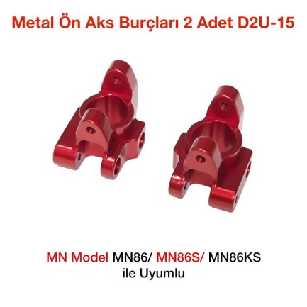 MN Model - MN Model MN86/MN86S/MN86KS Metal Ön Aks Burçları 2 Adet D2U-15