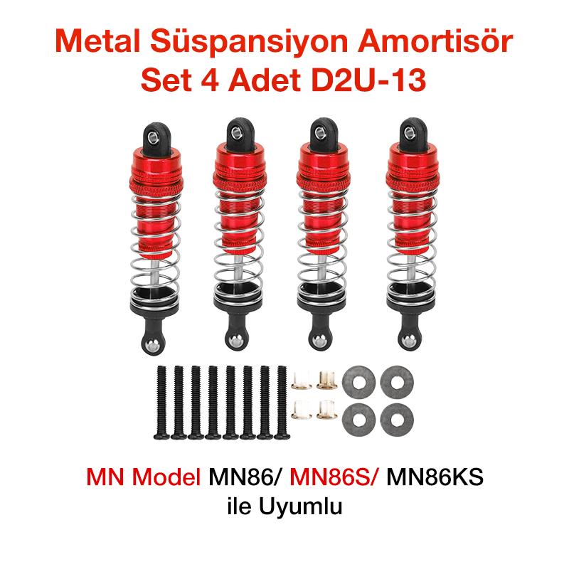 MN Model MN86/MN86S/MN86KS Metal Süspansiyon Amortisör Set 4 Adet D2U-13