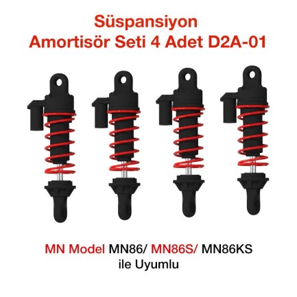 MN Model - MN Model MN86/MN86S/MN86KS Süspansiyon Amortisör Seti 4 Adet D2A-01