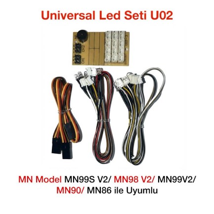 MN Model - MN Model MN99S V2/MN98 V2/MN99 V2/MN90/MN86 İçin Universal Led Seti U02