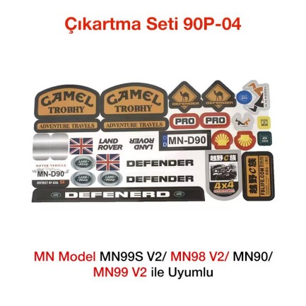 MN Model - MN Model MN99S V2/MN98 V2/MN90/MN99 V2 için Çıkartma Seti 90P-04