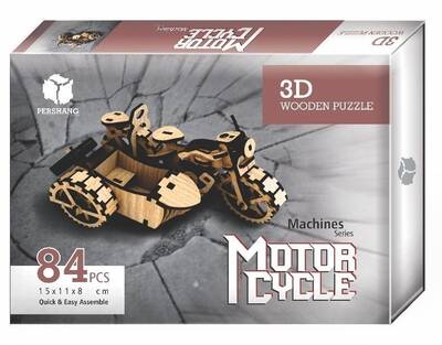 Motosiklet 3D Wooden Puzzle