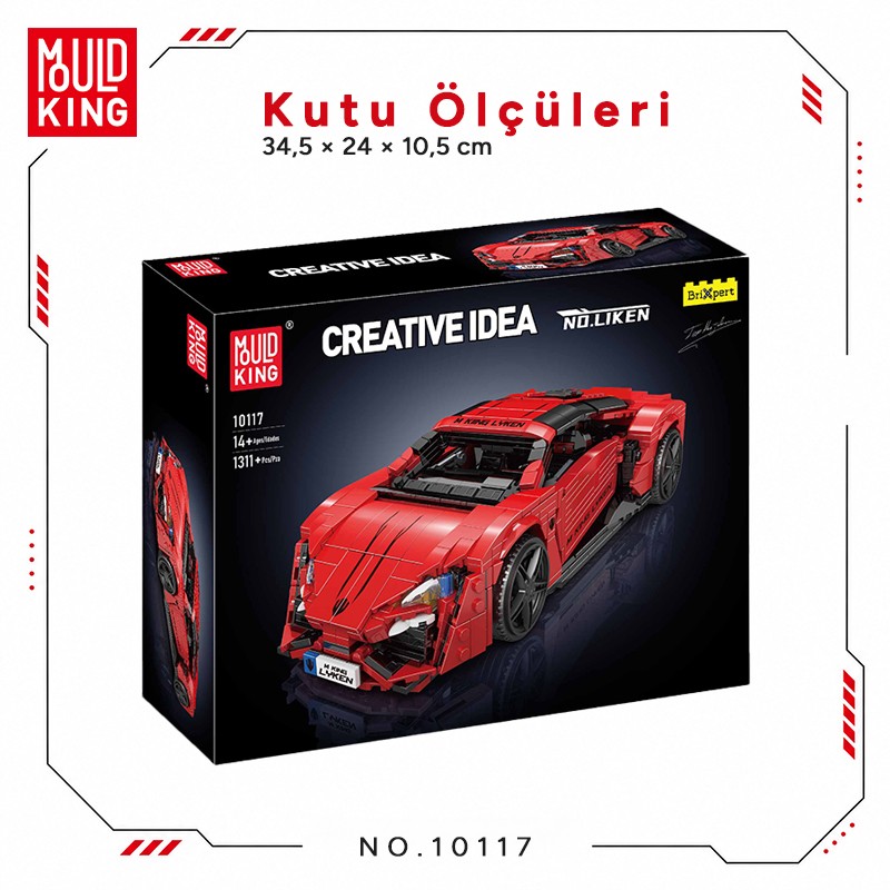 Mould King 10117 Yaratıcı Yapı Blok Seti Building Blocks