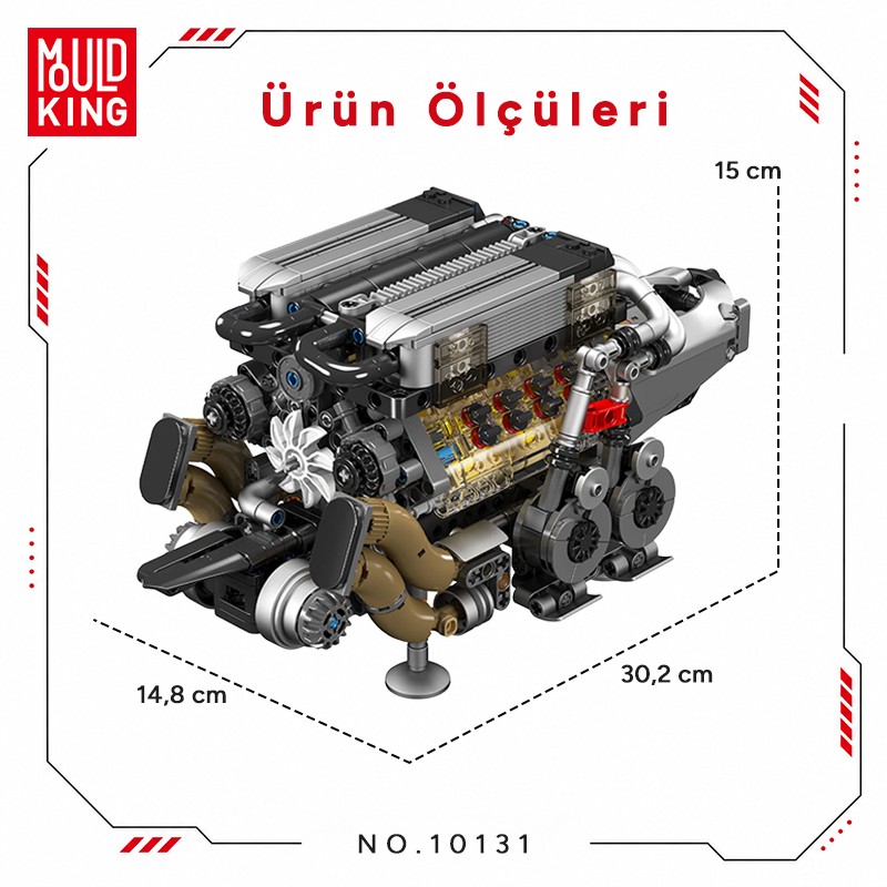 Mould King 10131 Yaratıcı Yapı Blok Seti Building Blocks