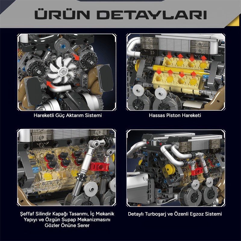 Mould King 10131 Yaratıcı Yapı Blok Seti Building Blocks
