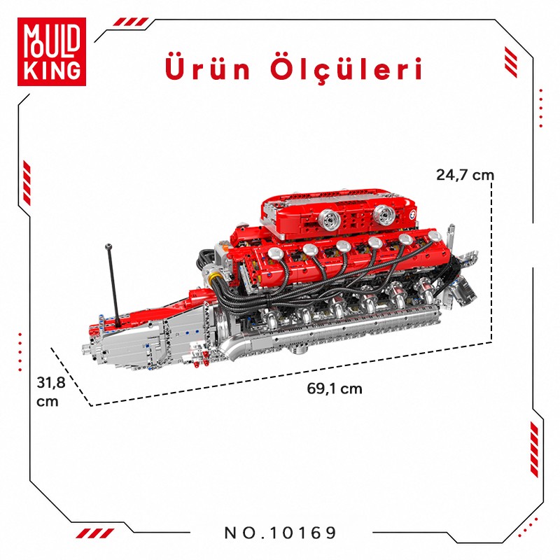 Mould King 10169 Yaratıcı Yapı Blok Seti Building Blocks
