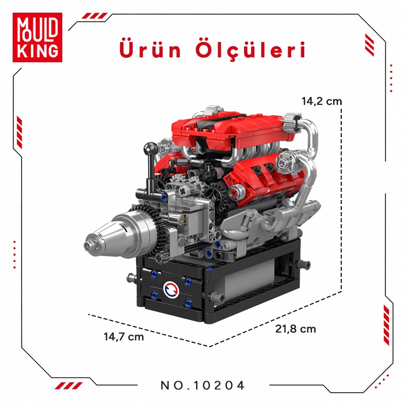 Mould King 10204 Yaratıcı Yapı Blok Seti Building Blocks