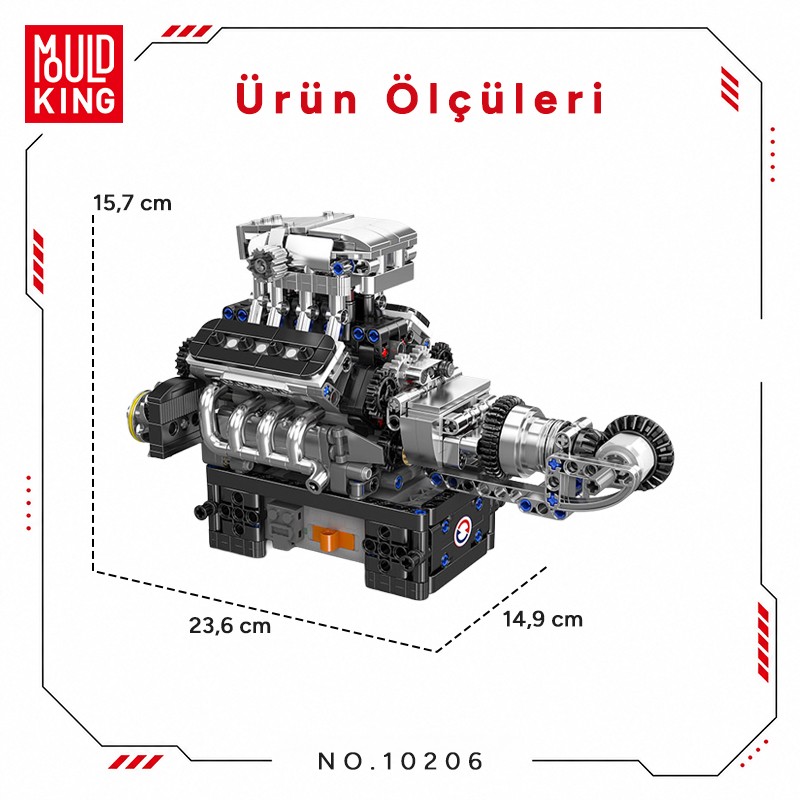 Mould King 10206 Yaratıcı Yapı Blok Seti Building Blocks