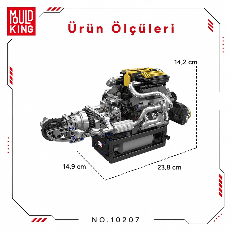 Mould King 10207 Yaratıcı Yapı Blok Seti Building Blocks