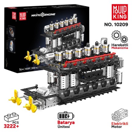 Mould King - Mould King 10209 Yaratıcı Yapı Blok Seti Building Blocks
