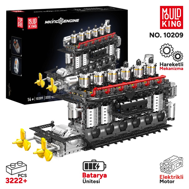 Mould King 10209 Yaratıcı Yapı Blok Seti Building Blocks