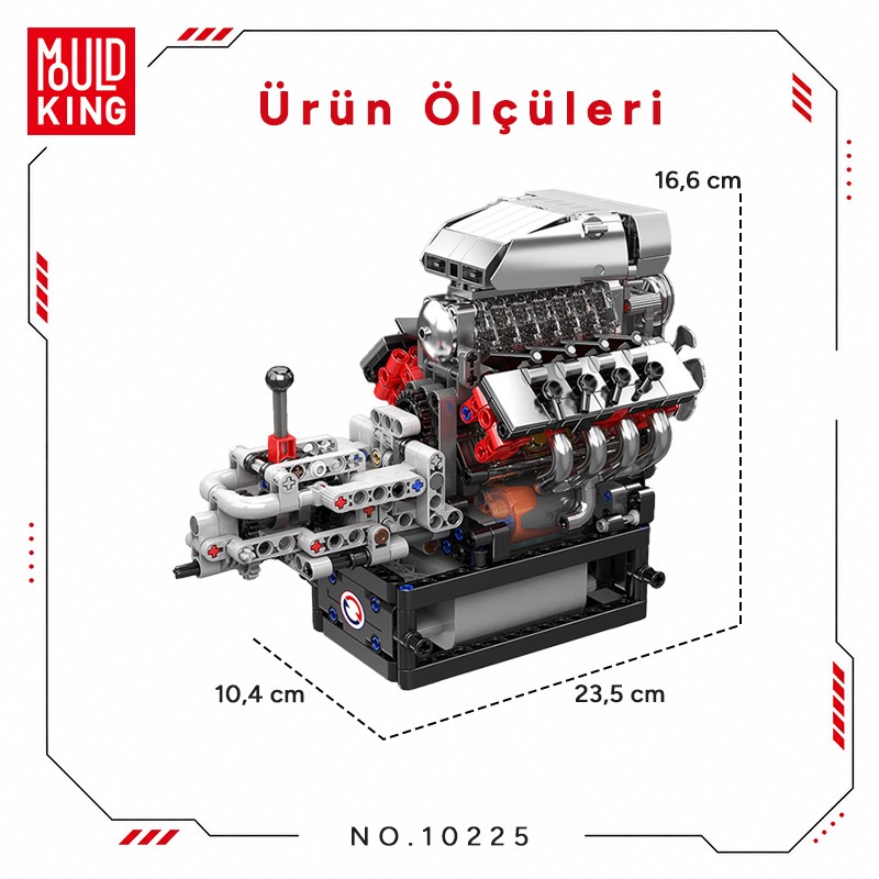 Mould King 10225 Yaratıcı Yapı Blok Seti Building Blocks