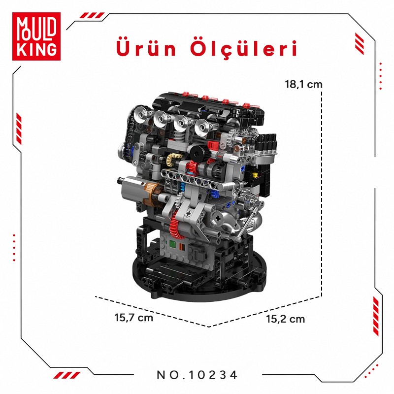 Mould King 10234 Yaratıcı Yapı Blok Seti Building Blocks
