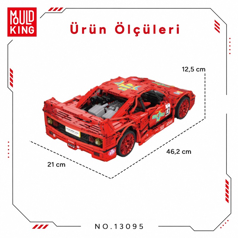 Mould King 13095 Yaratıcı Yapı Blok Seti Building Blocks