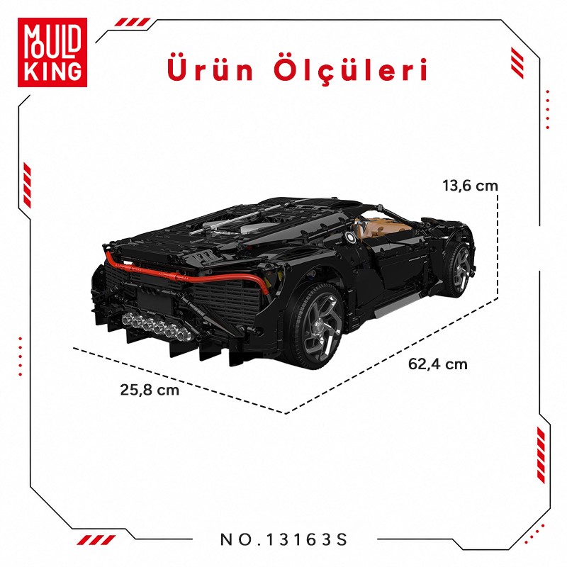 Mould King 13163S Yaratıcı Yapı Blok Seti Building Blocks