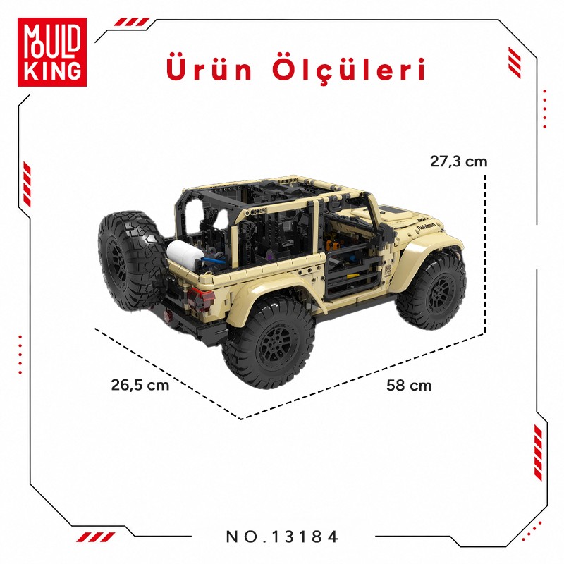 Mould King 13184 Yaratıcı Yapı Blok Seti Building Blocks