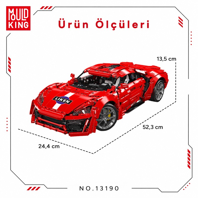 Mould King 13190 Yaratıcı Yapı Blok Seti Building Blocks