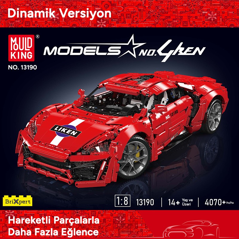 Mould King 13190 Yaratıcı Yapı Blok Seti Building Blocks