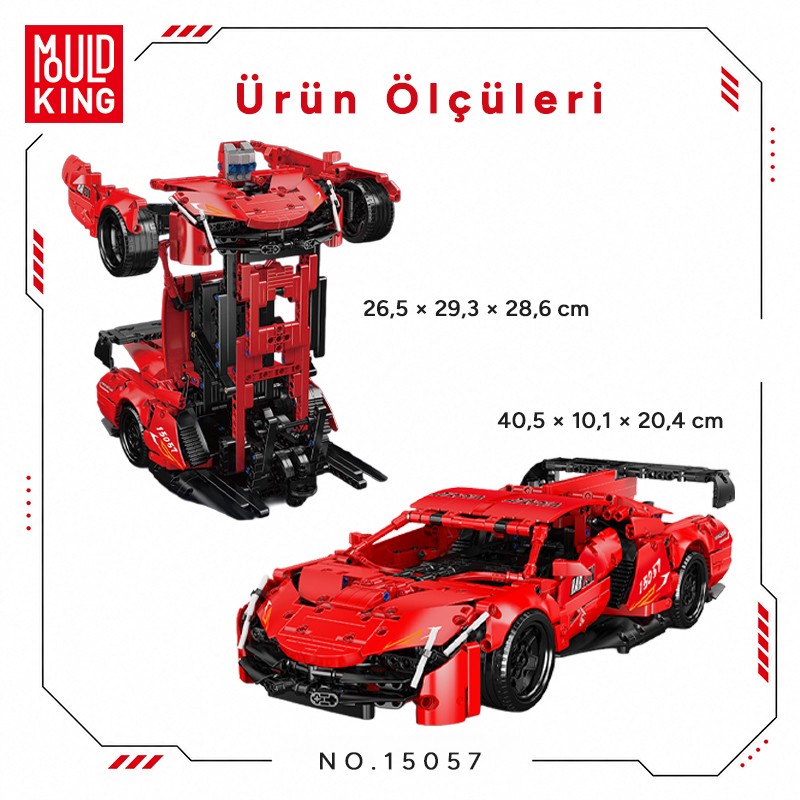 Mould King 15057 Yaratıcı Yapı Blok Seti Building Blocks