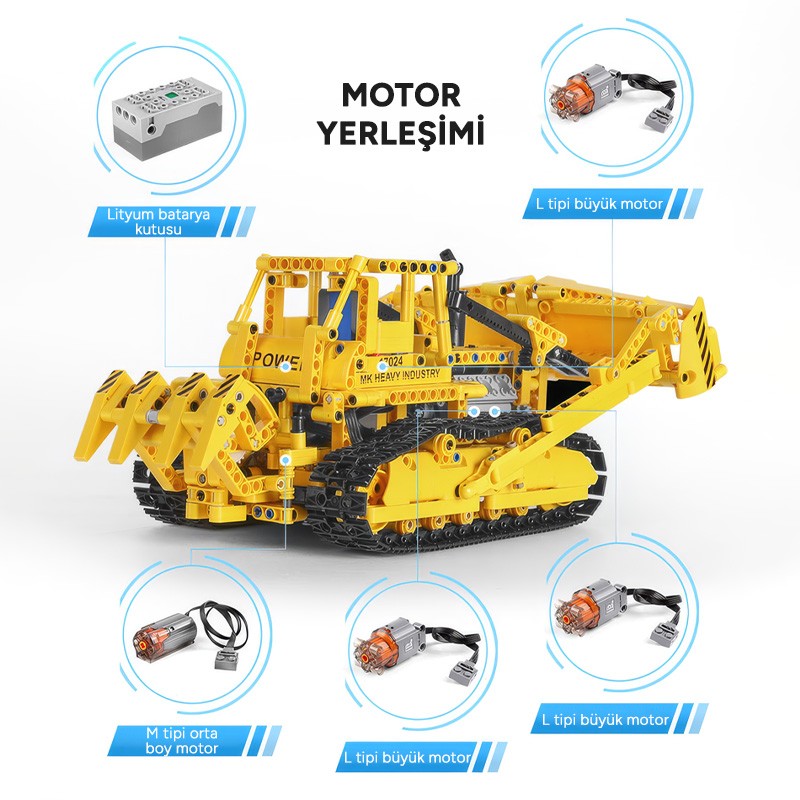 Mould King 17024 Yaratıcı Yapı Blok Seti Building Blocks