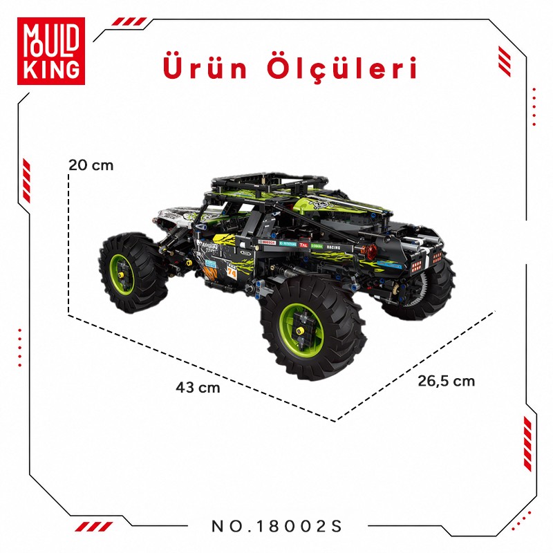 Mould King 18002S Yaratıcı Yapı Blok Seti Building Blocks