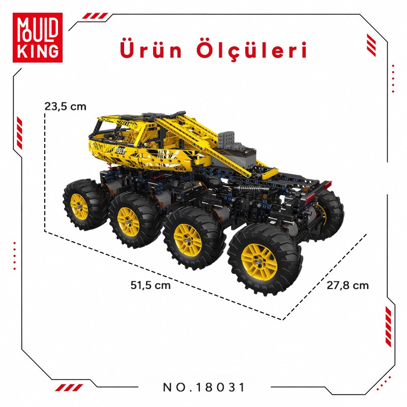 Mould King 18031 Yaratıcı Yapı Blok Seti Building Blocks