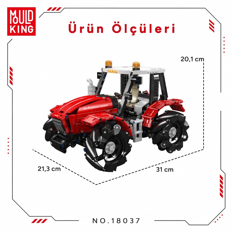 Mould King 18037 Yaratıcı Yapı Blok Seti Building Blocks