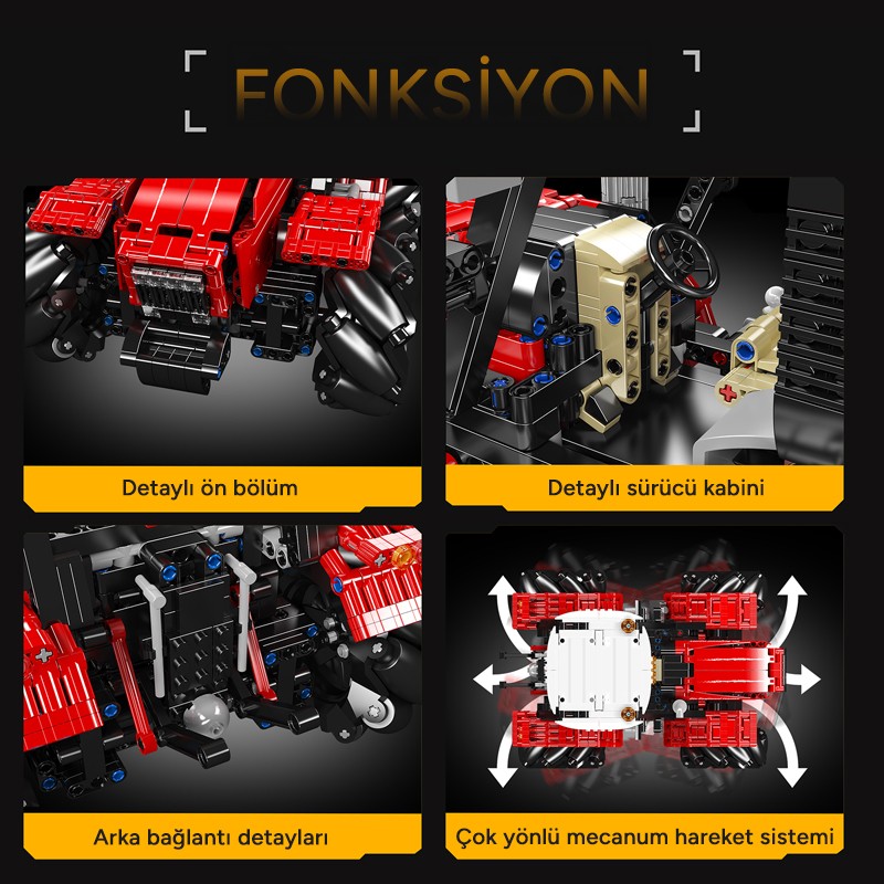 Mould King 18037 Yaratıcı Yapı Blok Seti Building Blocks
