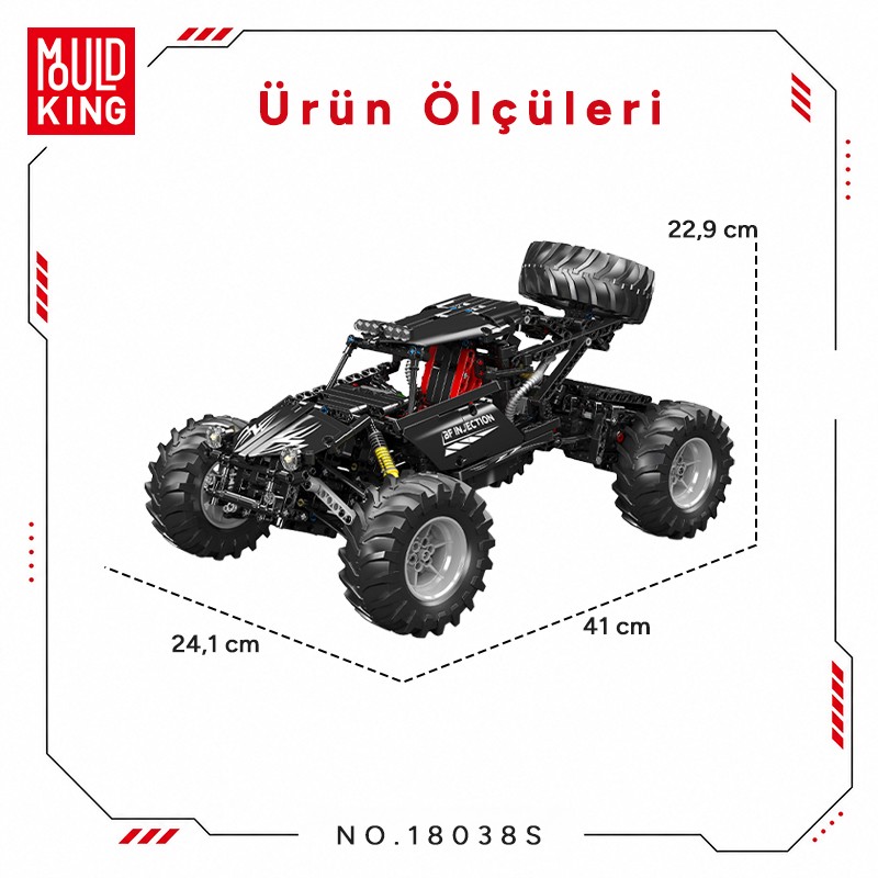 Mould King 18038S Yaratıcı Yapı Blok Seti Building Blocks