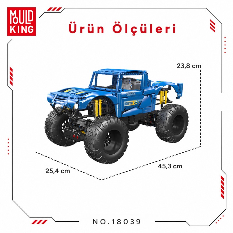 Mould King 18039 Yaratıcı Yapı Blok Seti Building Blocks