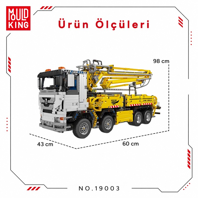 Mould King 19003 Yaratıcı Yapı Blok Seti Building Blocks