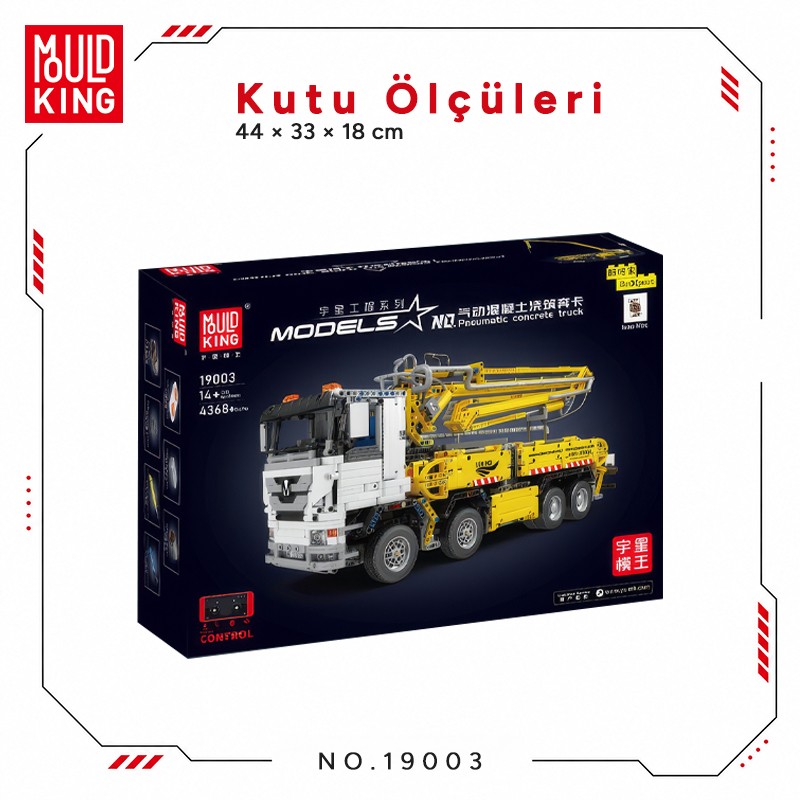 Mould King 19003 Yaratıcı Yapı Blok Seti Building Blocks