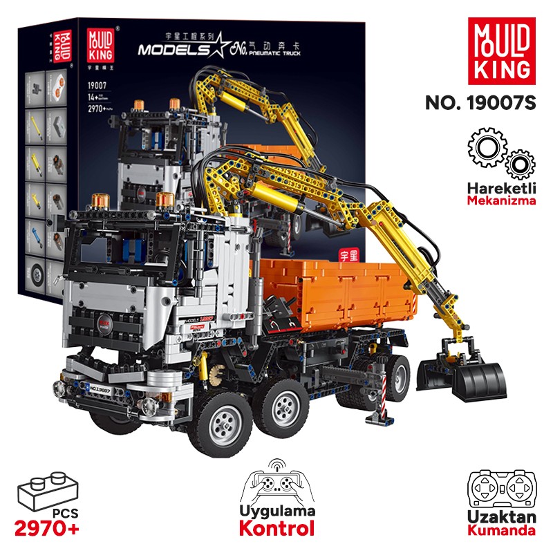 Mould King 19007S Yaratıcı Yapı Blok Seti Building Blocks