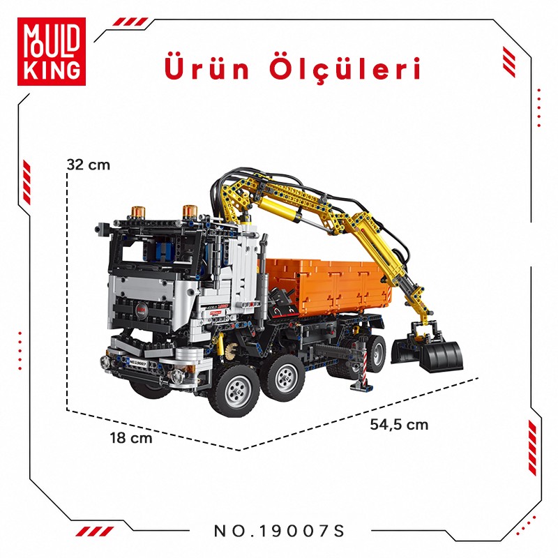 Mould King 19007S Yaratıcı Yapı Blok Seti Building Blocks