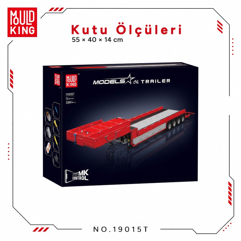 Mould King 19015T Yaratıcı Yapı Blok Seti Building Blocks