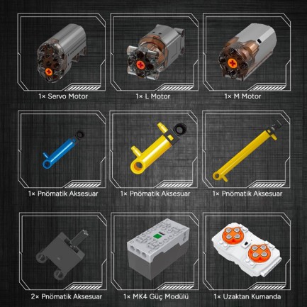 Mould King 19017 Yaratıcı Yapı Blok Seti Building Blocks - Thumbnail