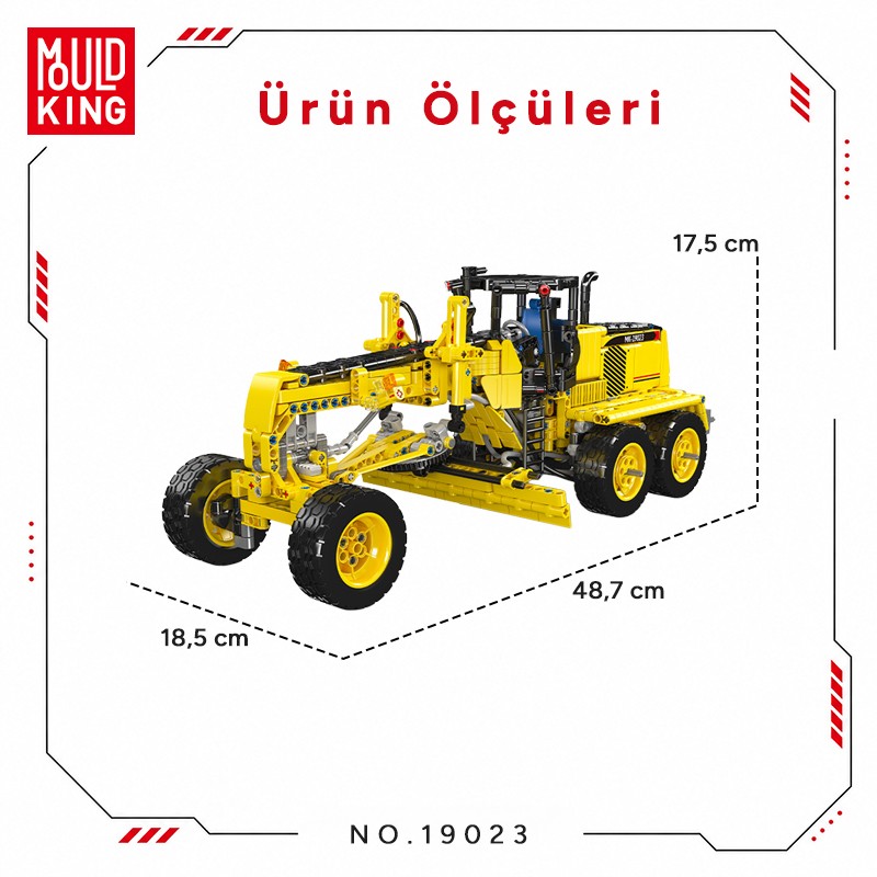Mould King 19023 Yaratıcı Yapı Blok Seti Building Blocks