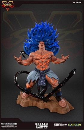 Necalli V-Trigger Player 2 Blue Statue 1:6 Scale - Thumbnail
